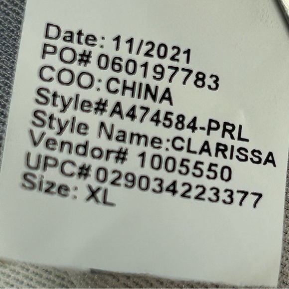 LOGO Lori Goldstein Button Up Top Shirt XL Stretch Semi Sheer Long Sleeve Artsy - Picture 10 of 11